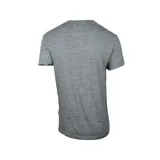 Remera gris de algodón con cuello redondo y manga corta. Estampado frontal con el logo de Converse All Star en blanco y azul.