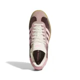 Zapatillas Adidas Gazelle Bold con plataforma, color marrón y rosa, de terciopelo.