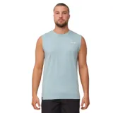 Musculosa verde con logo estampado en el pecho.