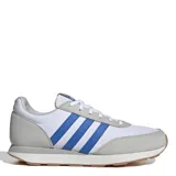 Championes de hombre en color blanco con detalles azul y gris, diseño deportivo y cierre de cordones.