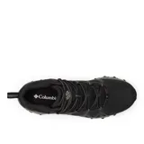 Zapatillas de trekking Columbia Peakfreak II Mid, color negro con suela gris. Cuenta con tecnología OutDry™ que bloquea la humedad, sistema Navic Fit™ para mayor estabilidad, entresuela TechLite+™ para amortiguación y suela Adapt Trax™ para tracción en cualquier terreno.