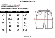Bermuda de jean celeste con corte baggy y bolsillos cargo laterales.