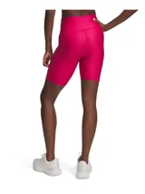 Calza corta de ciclismo Under Armour Tech Bike Short, color azul eléctrico, con cintura alta y logo estampado en la pierna izquierda.