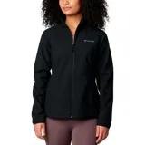 Campera softshell negra marca Columbia, modelo Kruser Ridge III, para mujer. Liviana, resistente al viento y repelente al agua.