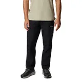 Pantalón largo negro cortavientos Columbia Challenger Windbreak, con tecnología Omni-Shield™ repelente al agua y a las manchas, cintura elástica ajustable, bolsillos laterales, bolsillo trasero con velcro y bolsillo con cremallera en el muslo.