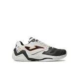 Championes Joma Set Men 2432, color blanco con detalles en negro y naranja.