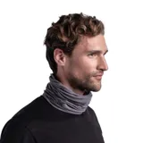 Bufanda tubular multifuncional color gris, hecha con materiales reciclados, con protección solar y tecnología Ultra-Stretch.