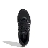 Championes Adidas Eclyptix 2000 negros con detalles en blanco, con tres tiras blancas en el lateral y suela blanca.