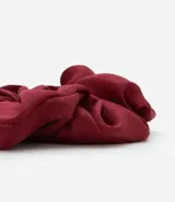 Colita para el pelo, modelo scrunchie grande, con efecto satinado, color celeste.