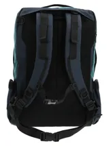 Mochila RKF Water Resistant unisex color verde oscuro, confeccionada en poliéster reciclado. Cuenta con compartimento principal con cierre cremallera a prueba de agua, bolsillo interior para laptop de 15´, compartimento frontal con cierre cremallera a prueba de agua y bolsillos interiores, bolsillo frontal con cierre cremallera, bolsillos laterales expandibles con borde superior elástico para botellas, cierre expansible, correa removible y ajustable, correas de hombro ajustables y ocultables en un bolsillo trasero especial, almohadillas en la espalda para una mayor comodidad, pasador para manilla de maleta, forro interior 100% poliéster reciclado e incluye llavero mosquetón.