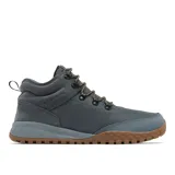 Botas de trekking Columbia Fairbanks Mid color gris con cordones marrones, capellada de tela impermeable con cuello y talón de gamuza, puntera de goma resistente a la abrasión, entresuela TechLite™ y suela Omni-Grip™ para tracción en todo terreno.