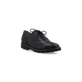 Zapato de estilo oxford en color metálico, con suela flexible de EVA y acabado en cuero liso.