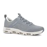 Zapatillas deportivas de malla gris con cordones elásticos y plantilla de memoria Air-Cooled.