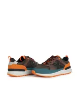Championes Munich modelo Alpha, color marrón, azul y naranja.
