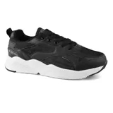 Championes urbanos Zoo York Detroit, color negro con detalles en gris, confeccionados en cuero sintético y malla, con suela blanca y logo de la marca en el lateral.