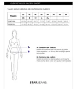 Short pollera de denim negro lavado, con cierre frontal con botones.