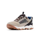 Zapatillas de trekking Columbia Flow Fremont, color gris con detalles en rosa y naranja.