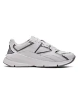 Zapatillas urbanas Under Armour Forge 96 LTHR RISSUE, color blanco con detalles en gris.