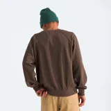Buzo marrón de The North Face con logo bordado en blanco en el pecho y corte clásico.