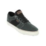 Championes Etnies Barge LS negros con detalles en marrón y suela blanca.