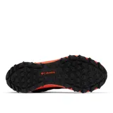 Botas de senderismo Columbia Peakfreak II Mid, color verde oliva con detalles en negro y naranja. Fabricadas con tecnología OutDry™ impermeable y transpirable, entresuela TechLite+™ para amortiguación y suela Adapt Trax™ para tracción.