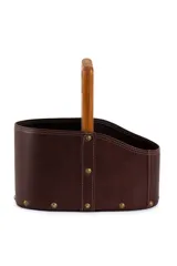 Matera de Cuero y Madera Fingerjoint Color Marrón