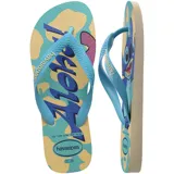 Ojotas Havaianas con estampado de Stitch y diseño de la película Lilo & Stitch.