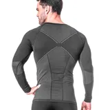 Buzo deportivo negro de manga larga con cuello redondo y logo de la marca Poker en el pecho.