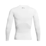 Remera de compresión Under Armour HeatGear de manga larga, color negro con logo blanco en el pecho.