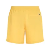 Short de baño amarillo con logo O'Neill estampado en blanco en la pierna izquierda.