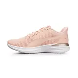 Championes Puma Transport Modern color rosa claro con detalles en dorado y suela blanca.