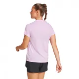 Remera deportiva Adidas AEROREADY Train Essentials para mujer, color lila con logo blanco en el pecho.