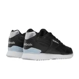 Championes Reebok Glide Ripple Clip color negro con detalles plateados en el talón. Inspirados en el diseño del Classic Leather, con suela ondulada y plantilla Memory Tech OrthoLite®