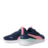 Championes Puma Anzarun Lite color lila con detalles en blanco y rosa.