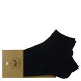 Pack de dos pares de medias blancas de algodón, corte tobillero.