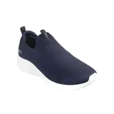 Championes Skechers Ultra Flex 3.0 Denlark, color azul marino, sin cordones, con capellada de tejido Stretch Fit, plantilla Air-Cooled Memory Foam y suela flexible.