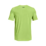Remera celeste de Under Armour, corte clásico, mangas cortas y logo estampado en el pecho.