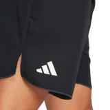 Short deportivo negro Adidas Club Tennis Climacool para hombre, con cintura elástica y bolsillos laterales.