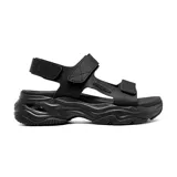 Sandalias negras Skechers Cali D'Lites 4.0 con plataforma, tiras ajustables con velcro y plantilla Yoga Foam.