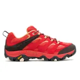 Zapatillas de senderismo Merrell Moab 3, color rojo con detalles en marrón y suela Vibram.
