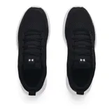Zapatillas Under Armour Victory para hombre, color negro con suela blanca. Diseñadas para correr a diario, son duraderas, ligeras y transpirables.