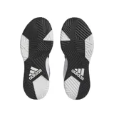 Championes de baloncesto Adidas OwnTheGame 2.0, color blanco con detalles en negro, de caña media y amortiguación ligera Lightmotion.