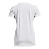 Remera deportiva Under Armour color fucsia con logo blanco estampado en el frente.