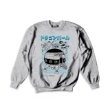 Buzo blanco de algodón con estampado de la cápsula espacial de Capsule Corp de Dragon Ball.