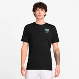 Remera negra de hombre, marca Nike, modelo Dri-Fit Tee Utmb Energy, con logo Nike Trail estampado en el pecho.