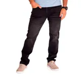 Pantalón de jean color verde militar, de corte slim, con cinco bolsillos y logo CAT en la parte trasera.