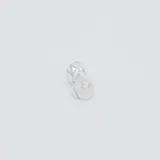 Aros pequeños de plata 925 con circonias engarzadas.