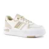 Championes deportivos American Sport Tracy, color blanco con detalles en dorado.