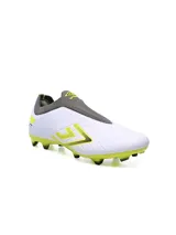 Championes de fútbol Umbro Victory HG, color celeste con detalles en amarillo.