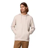 Buzo hoodie Columbia color mostaza con logo estampado en el pecho, bolsillo tipo canguro, puños y cintura acanalados.